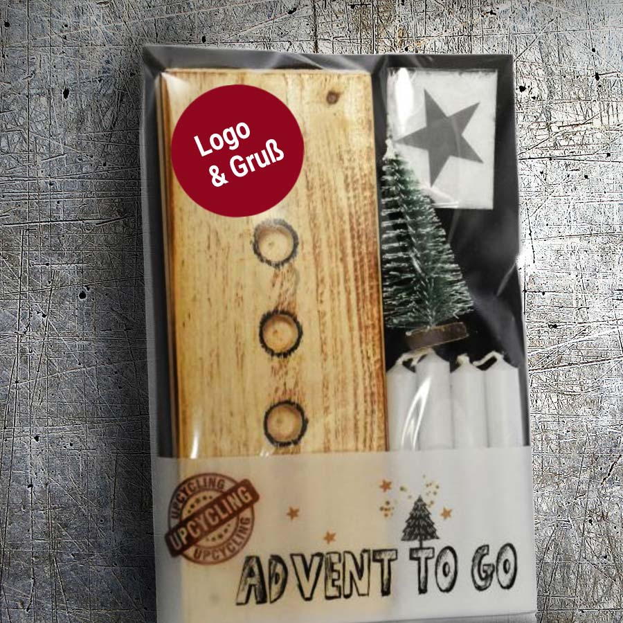 Advent To Go Upcycling Adventskranz Kleines Nachhaltiges Geschenk Fur Mitarbeiter