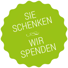 Sie schenken - wir spenden.